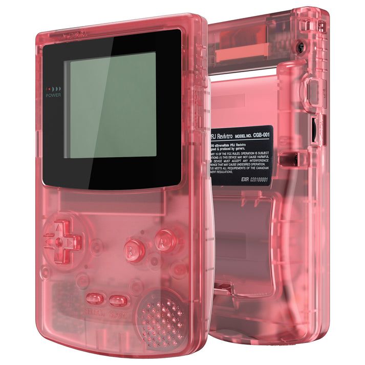 CGB Premium Shell - Clear Cherry Pink & Black QCBM5009 (eXtremeRate)