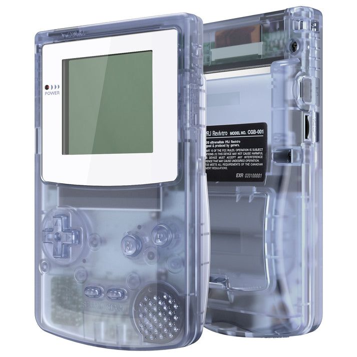 CGB Premium Shell - Clear Glacier Blue & White QCBM5006 (eXtremeRate)