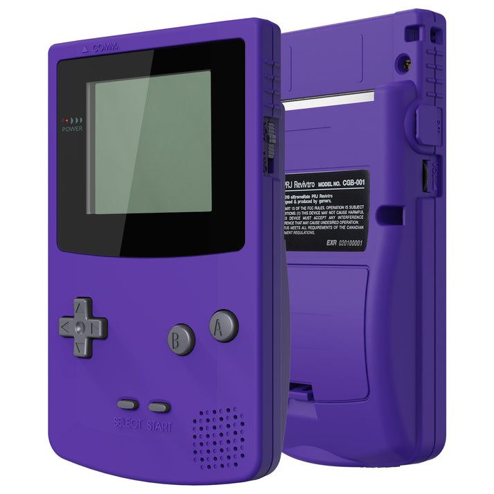 CGB Premium Shell - Gray on Soft Touch Purple QCBP3014 (eXtremeRate)