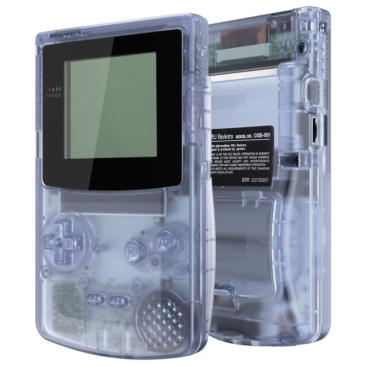 CGB Premium Shell - Clear Glacier Blue & Black QCBM5008 (eXtremeRate)