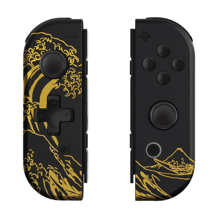 Controller Shell - Joy Con Premium Replacement Shell - Left D-Pad The Great Golden Wave Off Kanagawa JZT108WS (eXtremeRate) Controller Shell - Joy Con Premium Replacement Shell - Left D-Pad The Great Golden Wave Off Kanagawa JZT108WS (eXtremeRate)