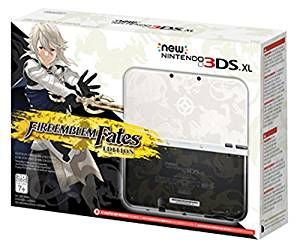 New Nintendo 3DS XL (N3DS XL) RED-001 - Hydro Dip White &amp; Black Fire Emblem Fates Edition [Retail Pack / Complete Set] (used)