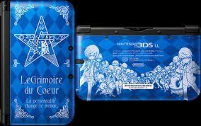Nintendo 3DS XL ("O3DS XL") SPR-001 - Persona Q: SotL Edition (Le Grimoire du Coeur, Blue on Black) [Retail Pack / Complete Set]