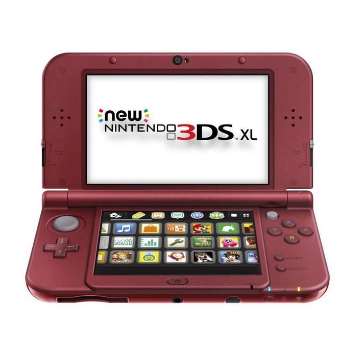 New Nintendo 3DS XL (N3DS XL) RED-001 - Hydro Dip Red [Retail Pack / Complete Set] (used)