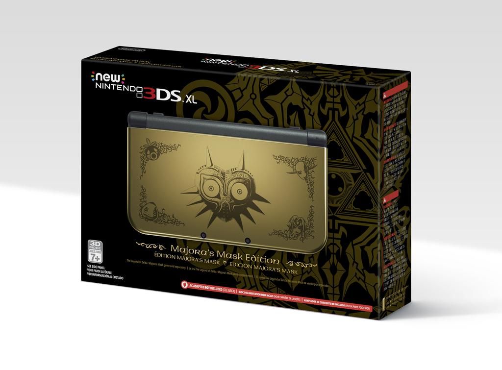 New Nintendo 3DS XL (N3DS XL) RED-001 - Majora's Mask Limited Edition Gold &amp; Gunmetal [Retail Pack / Complete Set]
