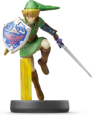 amiibo - Adult Link - Super Smash Bros. (Black Base) [Loose Figure] (used)