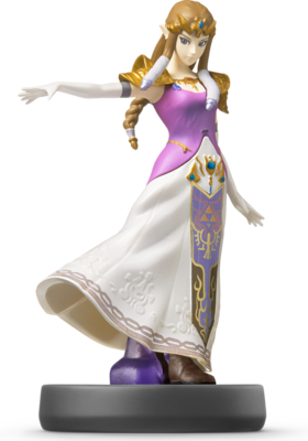 amiibo - Zelda (SSB Ver.) - Super Smash Bros. (Black Base) [Loose Figure] (used)