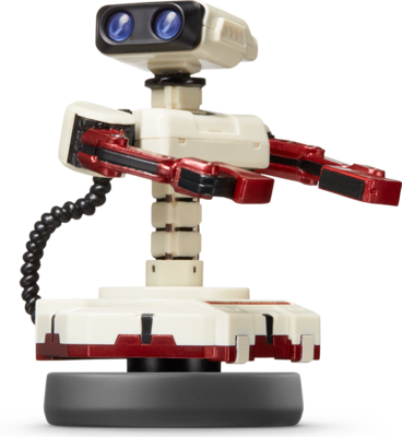 amiibo - R.O.B. (Famicom Ver.) - Super Smash Bros. Series (Black Base) [Loose Figure] (used)