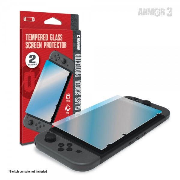 Screen Protector for Nintendo Switch (LCD Panel Pattern) - Tempered Glass Protector 2-Pack (Armor3)