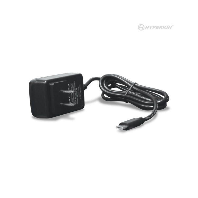 Type C 5V/2.4A 12W USB AC Adaptor DC Charger (Note: Not Powerful Enough for Switch Dock) (Hyperkin) (used)