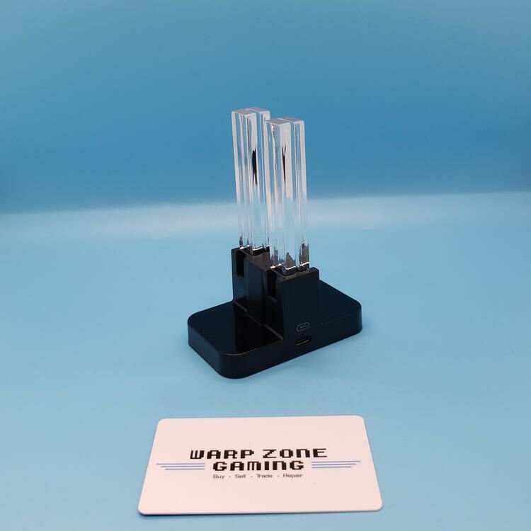 Charger for Joy Con - Acrylic-LED Indicator Stand, 4-Port - Black (Third Party)