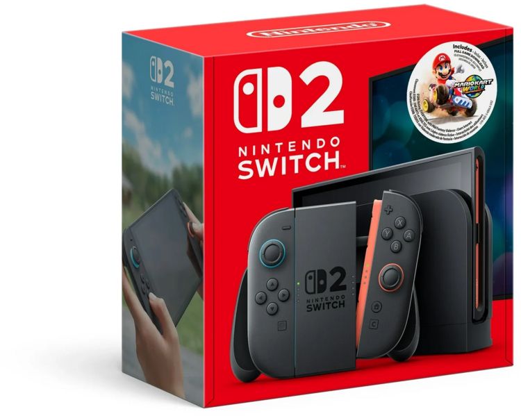 Nintendo Switch 2 BEE-001 - Black: Plus Mario Kart World Digital Voucher