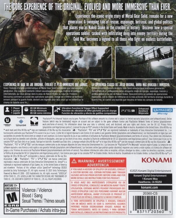 Metal Gear Solid Delta: Snake Eater Remake