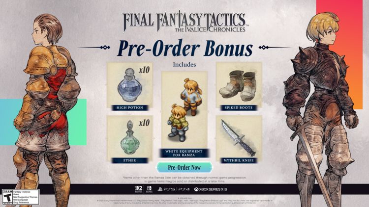 Final Fantasy Tactics: The Ivalice Chronicles [White Label / Complete, Digital Manual]