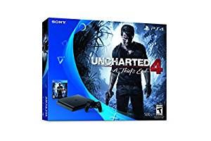 PlayStation 4 Slim CUH-2015A - 500GB - Refreshed: New Thermal Paste - Jet Black: NO GAME Uncharted 4 Bundle Slip Cover [Retail Pack / Complete Set] (used)