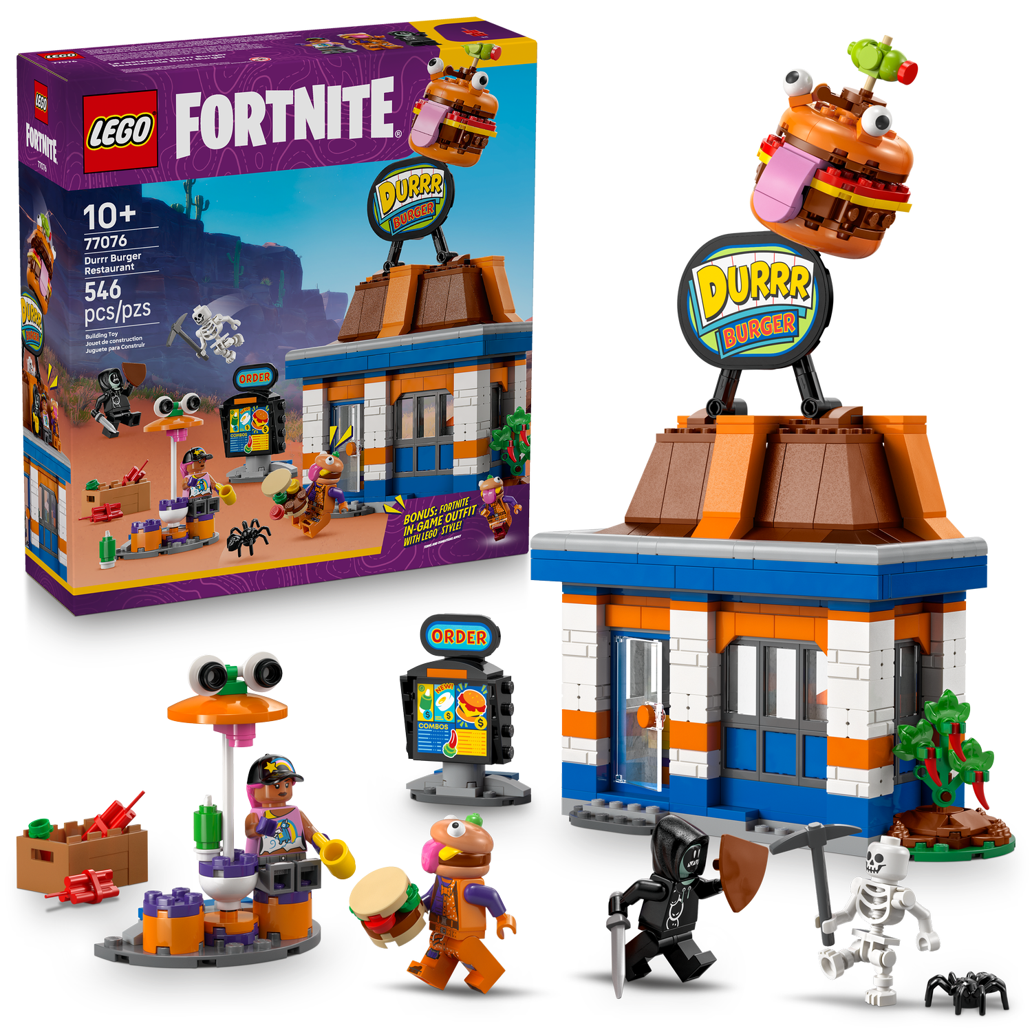 LEGO Fortnite – Durr Burger Restaurant 77076 546pcs Ages 10+