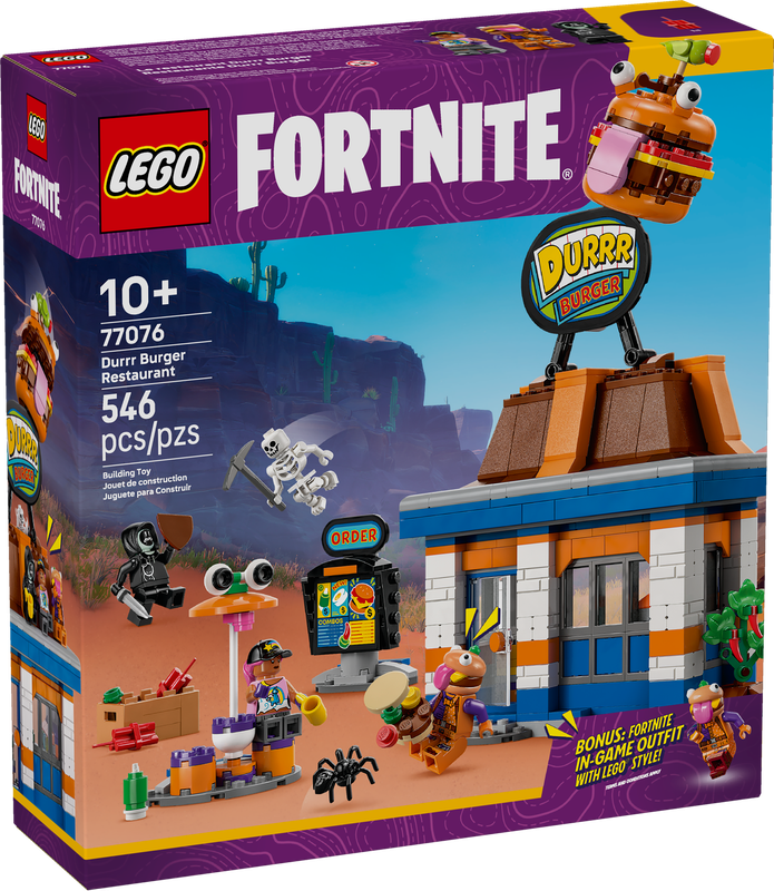 LEGO Fortnite – Durr Burger Restaurant 77076 546pcs Ages 10+