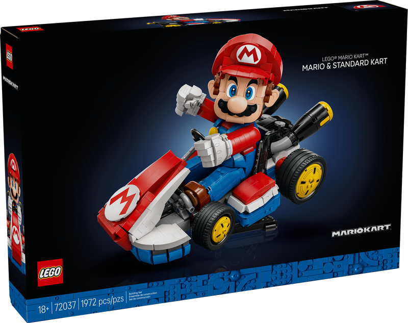 LEGO Mario Kart – Mario & Standard Kart Display Set 72037 1972pcs Ages 18+ Suggested