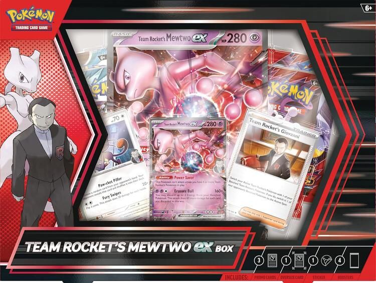 Pokémon TCG: Team Rocket’s Mewtwo ex Box