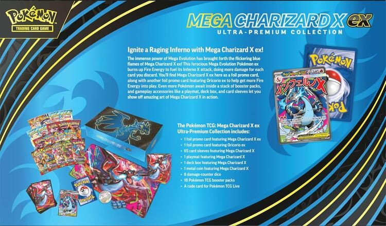 Pokémon TCG: Mega Charizard X ex Ultra-Premium Collection196214130685