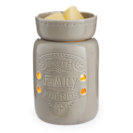 Candle Warmer, Midsize - Faith, Family, Friends