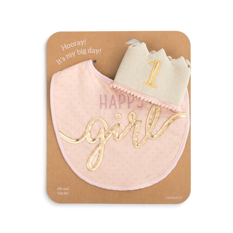 Baby Birthday Bib - 1st Birthday Girl