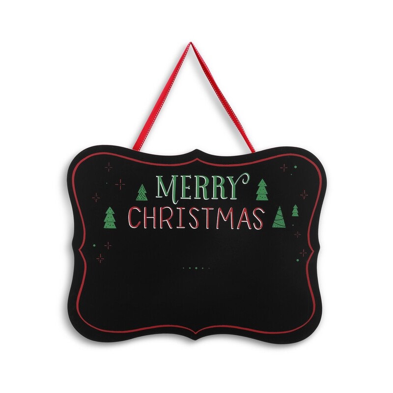 Christmas Chalk Photo Board