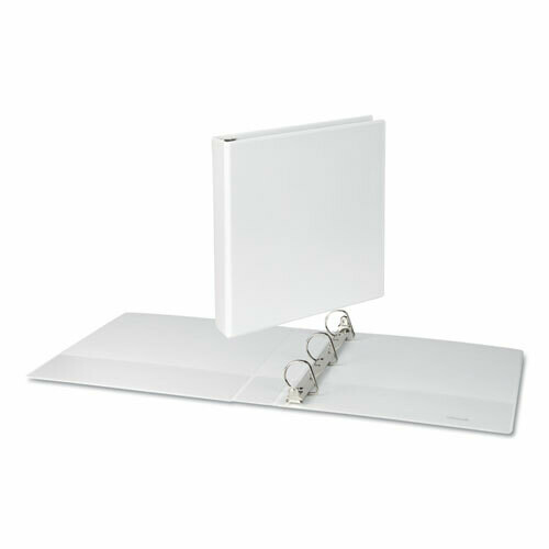 Universal Slant Ring View Binder, 1 1/2 In, white