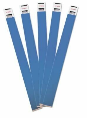 Advantus Crowd Management Wristbands, Sequentially Numbered, 10&quot; x 0.75&quot;, Blue, 100/Pack