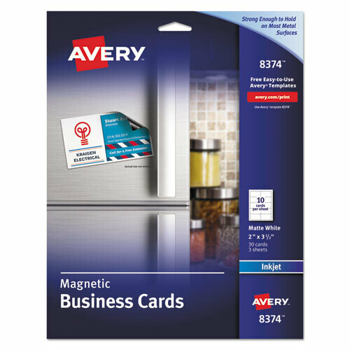 Avery Printable Magnetic Business Cards