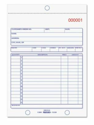 All-purpose Carbonless Forms Book, 50 Sheet(s) - 2 Part