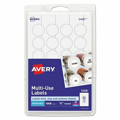 Avery Round Multi Use Labels - 3/4"