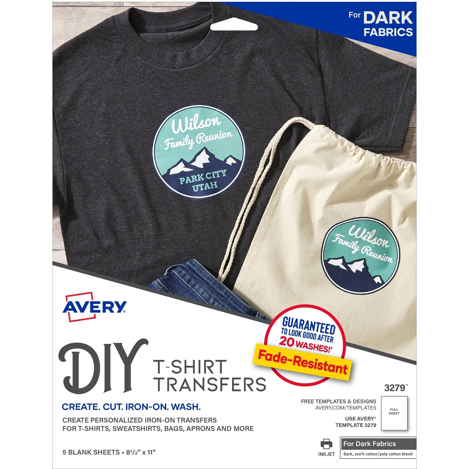 Avery T - Shirt Transfer Paper For Dark Colors