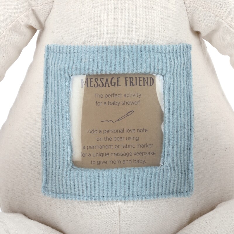 Baby Message Bear - Blue