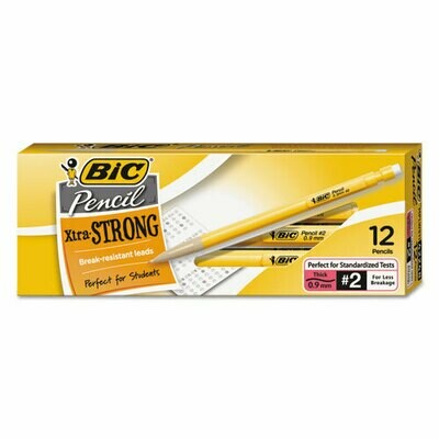 BIC Xtra-Strong Mechanical Pencil, Thick Point (0.9mm), 12-Count