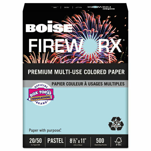 Boise Fireworks Colored Paper, 8.5&quot; x 11&quot;