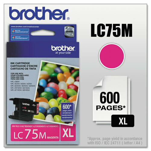 Brother LC 75xl Magenta Ink Cartridge