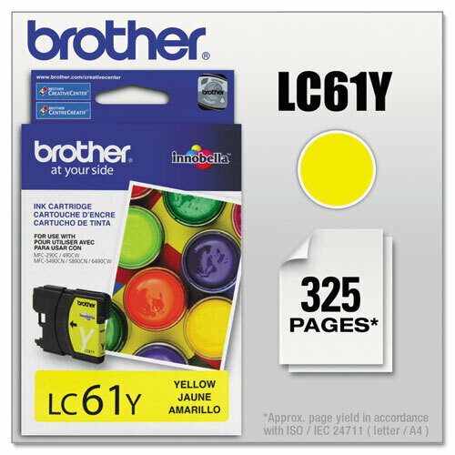 Brother LC61 Yellow Cartridge