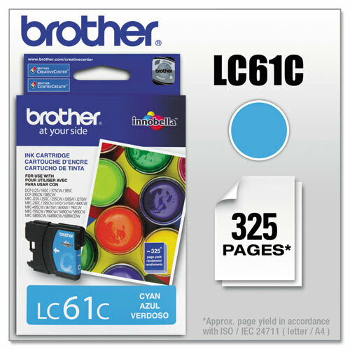Brother Lc61 Cyan Cartridge