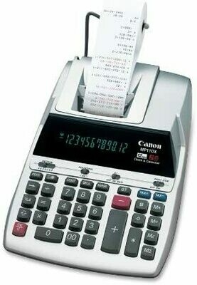 Canon MP11DX 2-Color Printing Calculator, Dual Color Print - Clock, Calendar, Built-in Memory, Date/Time Display