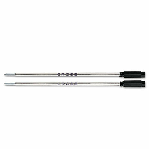 Cross Ballpoint Pens, Medium Point, Black Ink, 2/Pack