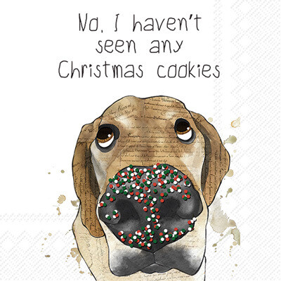 Cute Dog Napkins - Havent Seen Any Cookies