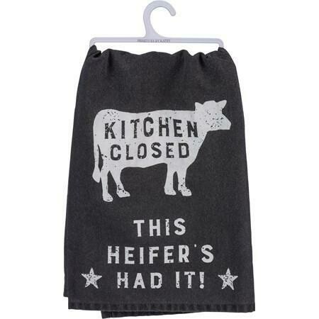 Dish Towel - Kitchen Closed, This Heifer's Had It