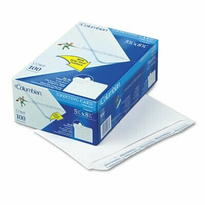 Columbian Grip-Seal Greeting Card Envelopes, 5.75 x 8.75 Announcement - 24 lb