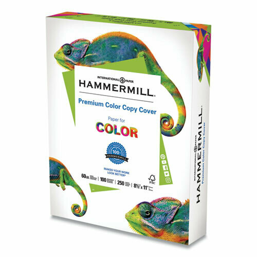 Hammermill Color Copy Cover, 100 Bright, 60lb, 8.5 x 11, 250/Pack