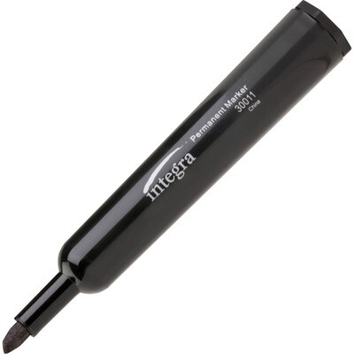 Integra Permanent Chisel Markers, Chisel Marker Point Style - Black