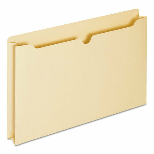 Universal Economical Manila File Jackets, Straight Tab, Legal Size, Manila, 50/Box
