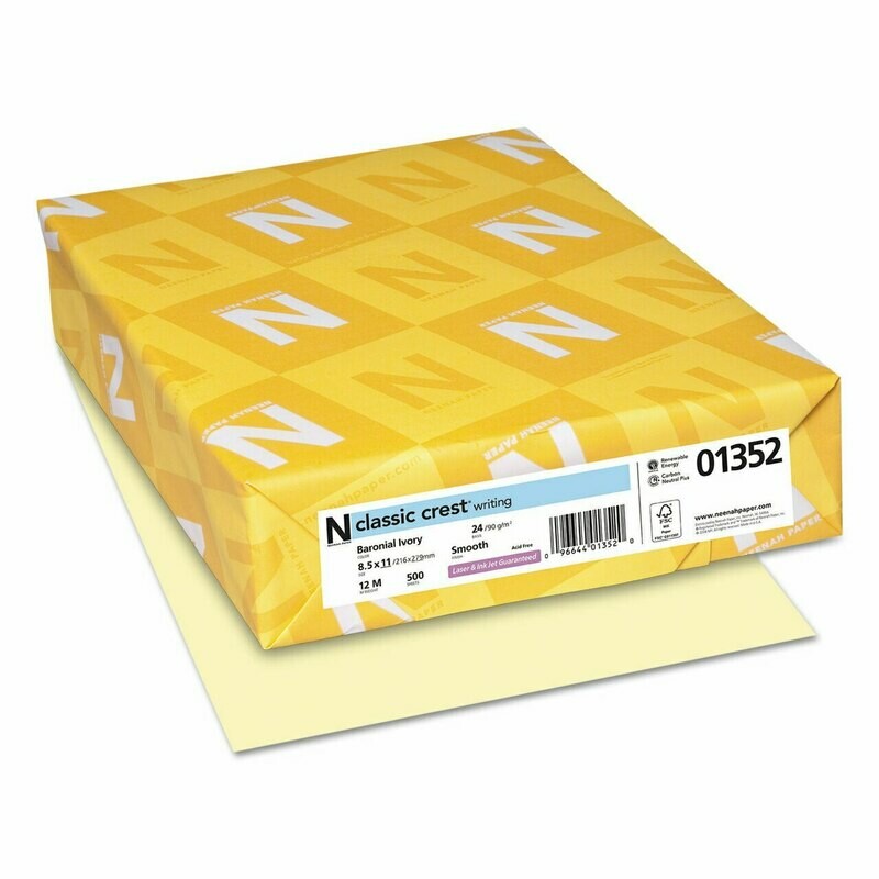 Neenah Baronial Ivory 24lb Paper, 500/ream