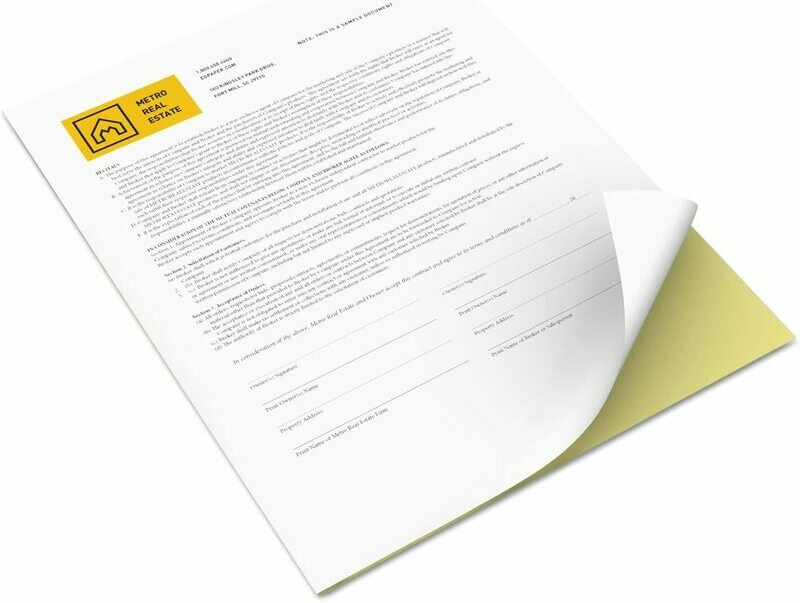  Xerox Vitality Multipurpose Carbonless Paper, Two-Part, 8 1/2 x 11, Canary/White
