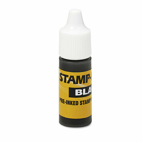 Refill Ink for Clik! and Universal Stamps, 7 mL-Bottle, Black